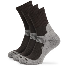 Skarpetki Zulu Merino Men 3 pack szary/brązowy