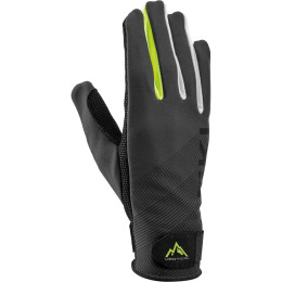 Rękawice narciarskie Leki Guide czarny charcoal-neon yellow-white