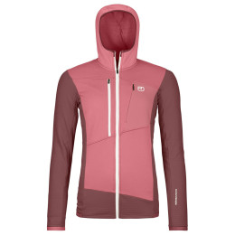 Bluza damska Ortovox Fleece Grid Hoody W różowy mountain rose