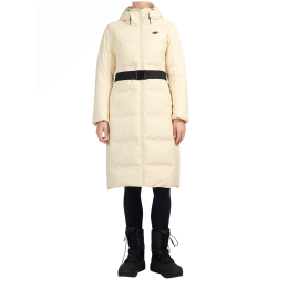 Damski płaszcz zimowy 4F Down Jacket F0930 beżowy Beige