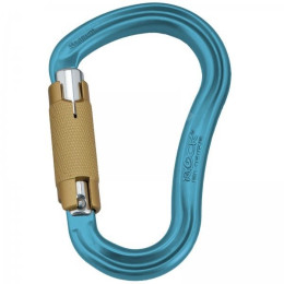 Karabinek Rock Empire Carabiner HMS Magnum 2T niebieski Cyan