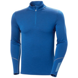 Męska koszulka Helly Hansen Lifa Merino Midweight 1/2 Zip niebieski Deep Fjord