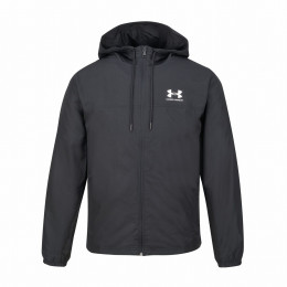 Kurtka męska Under Armour Rival Wvn Windbreaker czarny Black/Black/White