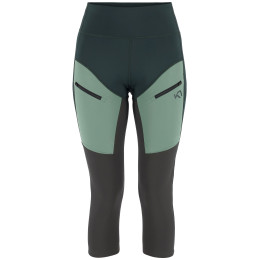 Legginsy damskie 3/4 Kari Traa Ane Hiking Capri zielony Pine