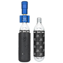 Pompka Peaty´s Holeshot Co2 Pumpa + Bombičky 2 Ks - Road & Gravel ciemnoniebieski Navy