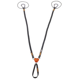 Smyczka Camp X-Gyro Leash - 85/129 Cm czarny/pomarańczowy