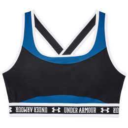 Sportowy biustonosz Under Armour Crossback Mid Block SP niebieski Victory Blue / Black / White