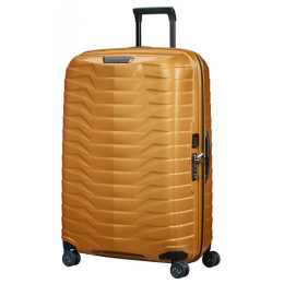 Walizka podróżna Samsonite Proxis Spinner 75 złoty Honey Gold
