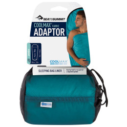 Wkład do śpiwora Sea to Summit Coolmax Adaptor niebieski Aqua