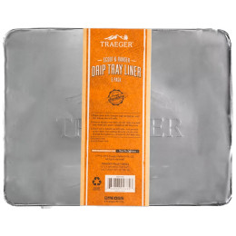 Dodatek do grilla Traeger DRIP TRAY LINER 5 PACK - RANGER srebrny