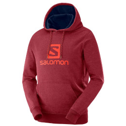 Męska bluza Salomon Logo Hoodie M czerwony BikingRed