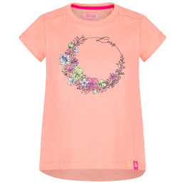 T-shirt dziecięcy Loap Banee pomarańczowy DFlower/Pink