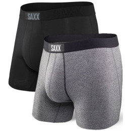 Bokserki Saxx Vibe Boxer Brief 2Pk czarny/szary Black/Grey