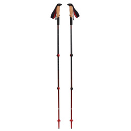 Kije trekkingowe Black Diamond Pursuit Shock Trekking Poles szary/czerwony Steel Grey-Octane