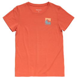 Koszulka damska Devold Classic "Summit" Tee Wmn czerwony CORAL