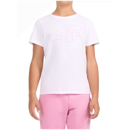 T-shirt dziecięcy 4F Tshirt F3602 White biały White