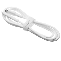 Kabel do ładowania i przesyłania danych FIXED Nabíjecí a datový Liquid silicone kabel USB-C/USB-C biały bílá