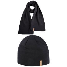 Zestaw Kama Merino čepice a šála A02 + S07 czarny black