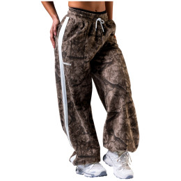 Damskie spodnie dresowe Nebbia Oversized sweatpants Power jasnobrązowy LIGHT BROWN CAMO