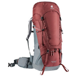 Plecak damski Deuter Aircontact 40+10 SL szary/czerwony RedwoodTeal