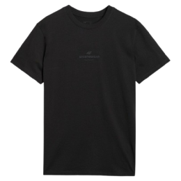 Koszulka męska 4F Tshirt M2961 czarny DEEP BLACK