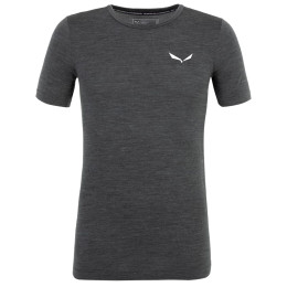 Koszulka męska Salewa Zebru Fresh Amr M T-Shirt. ciemnoszary Black Out