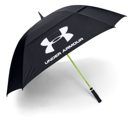 Parasolka Under Armour Golf Umbrella czarny Black / High-Vis Yellow / White