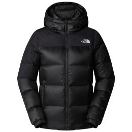 Damska kurtka puchowa The North Face W Diablo Down 2.0 Hooded Jacket czarny Tnf Black Heather/Tnf Blk