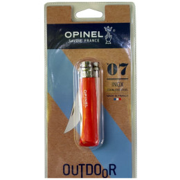 Nóż składany Opinel VRI N°07 pomarańczowy orange (blister)