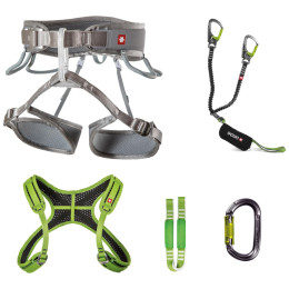 Zestaw Ferratowy Ocún Via Ferrata Twist+Chest Set szary GreySil/Gr