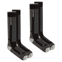 Skarpety męskie Icebreaker Men Mer Ski+ Medium OTC 2 Pack czarny/szary Blk/Ether/Graph