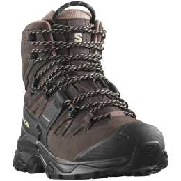 Damskie buty trekkingowe Salomon Quest 4 Gore-Tex ciemnobrązowy Shopping Bag / Black / Cork