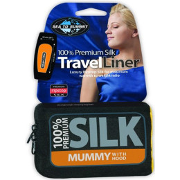 Wkład do śpiwora Sea to Summit Silk Liner Stretch Panel Mummy niebieski PacificBlue