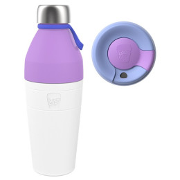 Kubek termiczny KeepCup Helix Thermal Kit 3v1 L biały/fioletowy Twilight