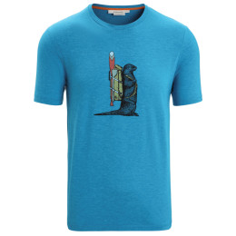 Koszulka męska Icebreaker Men Central Classic SS Tee Otter Paddle niebieski Geo Blue