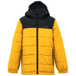 Dziecięca kurtka zimowa Regatta Lofthouse Black/Mustard