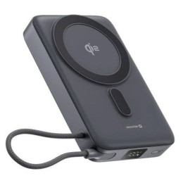 Powerbank Swissten 10000 mAh Qi2 MagSafe power bank szary