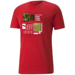 Koszulka męska Puma Graphic Tee czerwony red