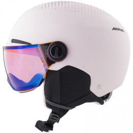 Kask narciarski dla dzieci Alpina Zupo Visor Q Lite różowy růžová