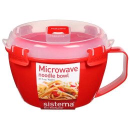 Miska na makaron Sistema Noodle Bowl Microwave czerwony red