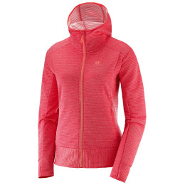 Bluza damska Salomon Right Nice Mid Hoodie W czerwony Coral