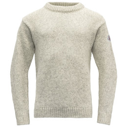 Męska bluza Devold Nansen Wool Sweater jasnoszary GREY MELANGE