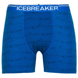 Męskie bokserki Icebreaker Mens Anatomica Boxers niebieski/biały lazurite