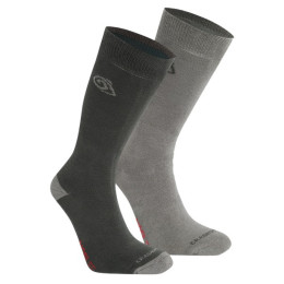 Skarpety Craghoppers NosiLife Twin Pck Socks szary BlkPep/MidGy