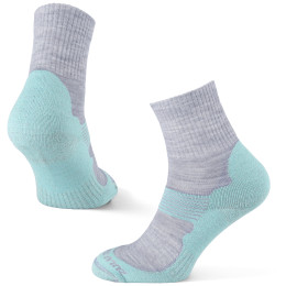 Skarpetki Zulu Merino Women turkus/szary
