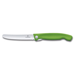 Składany nóż Victorinox Swiss Classic - ząbkowane ostrze zielony Green