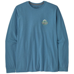 Koszulka męska Patagonia Long-Sleeved Great Waves Responsibili-Tee niebieski Shore Blue