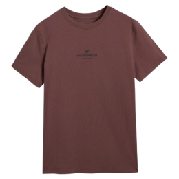 Koszulka męska 4F Tshirt M2961 brązowy DARK BROWN