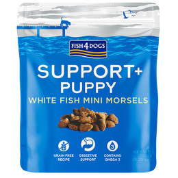 Przysmaki dla psów Fish4Dogs Puppy White Fish Morsels Digestion 150g