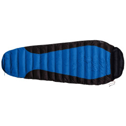 Śpiwór puchowy Warmpeace Viking 300 180 cm niebieski Blue/Gray/Black